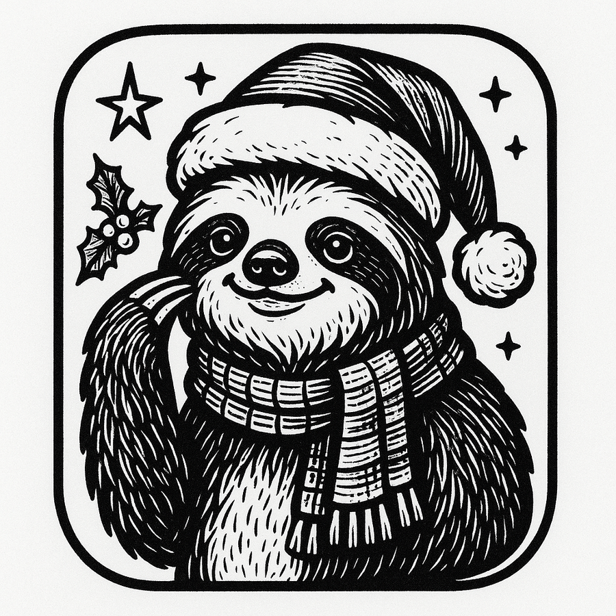 Gizmo the Sloth Holiday Edition – Limited Release Patch Hat